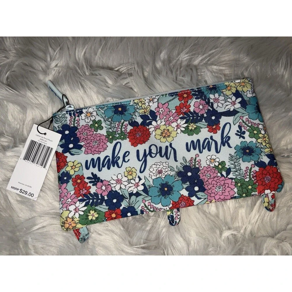 Vera Bradley FAR OUT FLORAL Pencil Case NWT 🏷️